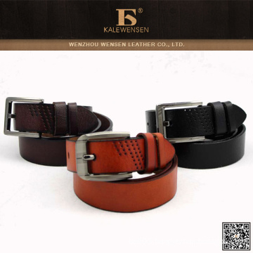 High quality custom mens genuine spanish leather belt
